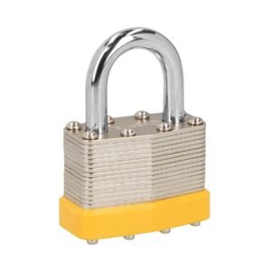 20504 - Candado laminado, 45mm, gancho corto, blister, HERMEX BASIC