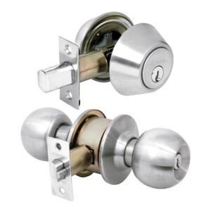 23621 - Combo cerraduras, llave-llave, cromo, HERMEX BASIC