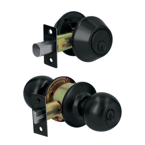 28144 - Combo cerraduras, llave-llave, Negro, Hemex BASIC