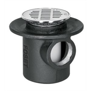 45301 - Coladera de hierro de una boca para piso, rejilla inox