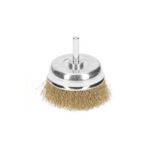 11572 - Carda de copa 2-3/4" alambre grueso para taladro, Truper