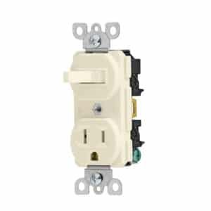 46001 - Interruptor de palanca con contacto, Standard, marfil