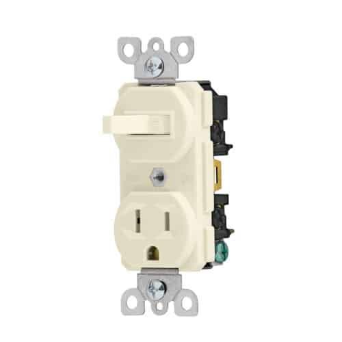 46001 - Interruptor de palanca con contacto, Standard, marfil