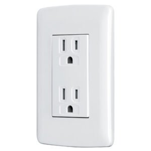 48130 - Contacto dúplex aterrizado, color blanco, línea Italiana 