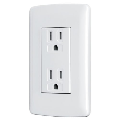 CODO-IB.jpg 48130 - Contacto dúplex aterrizado, color blanco, línea Italiana