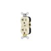 46100 - Contacto dúplex, 2 polos 3 hilos, 20 A, Standard, marfil