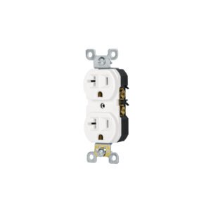 47721 - Contacto dúplex, 2 polos 3 hilos, 20 A, Standard, blanco