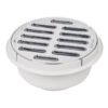 49616 - Coladera de ABS con rejilla cromada 5", 1/4 de vuelta, Foset