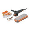 COMBOE-4590N.jpg 101456 - Combo esmeriladora 4-1/2",950W, discos, lentes y guantes,IND