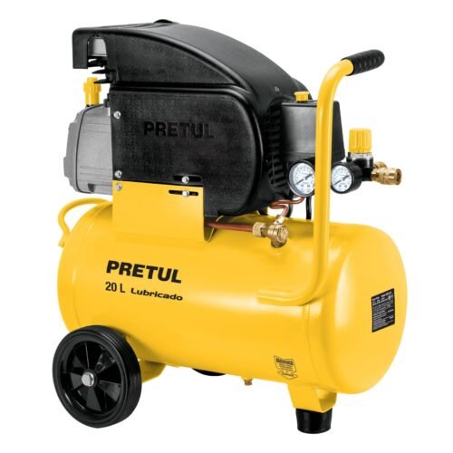 23065 - Compresor lubricado, 20L, 2-1/2HP, horizontal, 127V, PRETUL