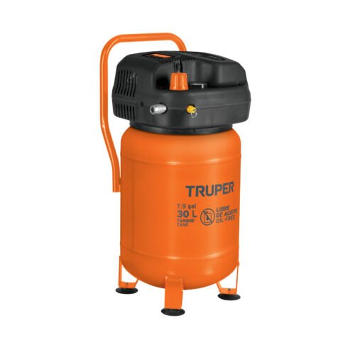 13836 - Compresor libre de aceite, 30L, 3HP, vertical, 127V, TRUPER