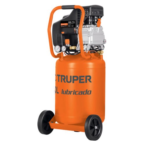19360 - Compresor lubricado, 50L, 3-1/2HP, vertical, 127V, TRUPER