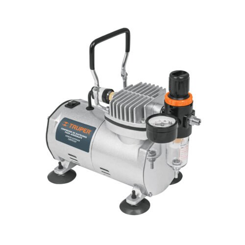 17247 - Compresor libre de aceite, para aerografo,1/5HP,127V, TRUPER