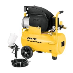 24079 - Kit Compresor lub, 20L, manguera y pistola grav,127V, PRETUL