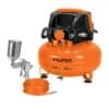 COMP-KIT24S.jpg 101428 - Kit Compresor s/aceite,24L,mang. y pistola grav,127V, TRUPER