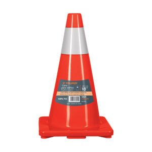 13121 - Cono de precaución de 45 cm de PVC con reflejante, Truper