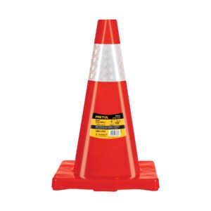 28252 - Cono de precaución de 45 cm de PVC con reflejante, Pretul