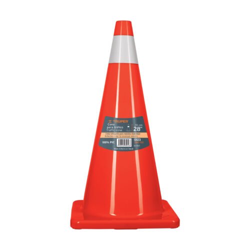 13123 - Cono de precaución de 70 cm de PVC con reflejante, Truper