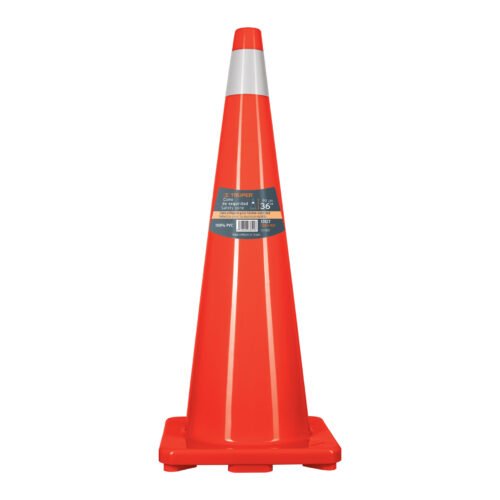 13127 - Cono de precaución de 90 cm de PVC con reflejante, Truper