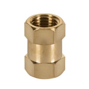 19025 - Cople de latón, hembra-hembra, cuerda 1/4" NPT, TRUPER