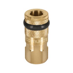 19084 - Cople rápido de latón, hembra, cuerda 1/4" NPT, TRUPER