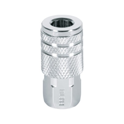 27028 - Cople rápido de acero, hembra, cuerda 1/4" NPT, PRETUL