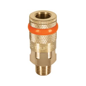 19085 - Cople rápido de latón, macho, cuerda 1/4" NPT, TRUPER