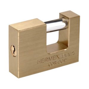 22518 - Candado antipalanca 60 mm cuerpo de latón, HERMEX BASIC