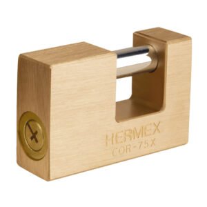 43353 - Candado antipalanca, 75mm, cuerpo de latón, llave tetra