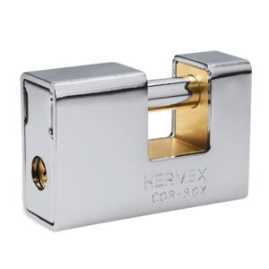 43373 - Candado antipalanca, 80mm, blindado, llave tetra, HERMEX