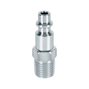 Conector rápido de acero, macho, cuerda 1/4" NPT, PRETUL