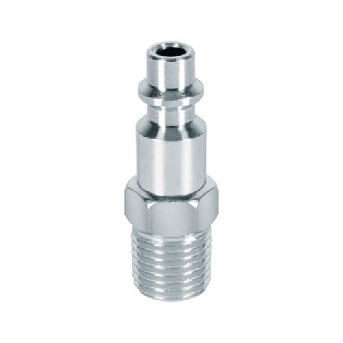 27023 - Conector rápido de acero, macho, cuerda 1/4" NPT, PRETUL