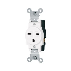 47732 - Contacto sencillo, cara de chino, Standard, blanco, Volteck