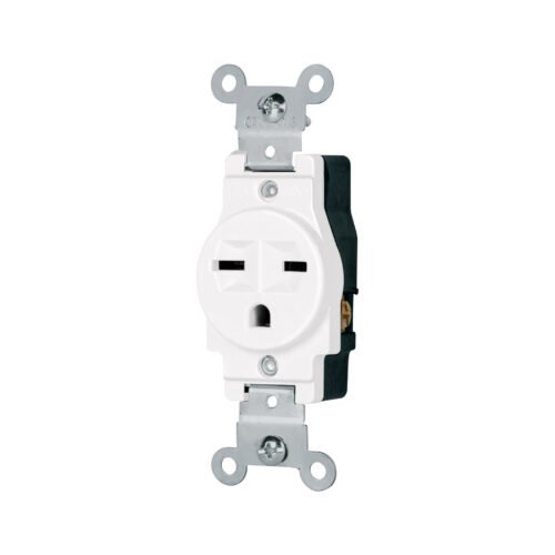 47732 - Contacto sencillo, cara de chino, Standard, blanco, Volteck