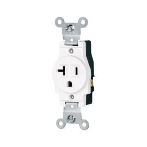 47730 - Contacto sencillo, 2 polos 3 hilos, 20 A, Standard, blanco