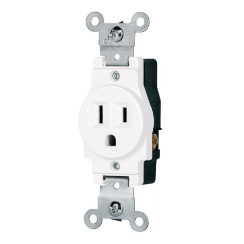 47731 - Contacto sencillo, 2 polos 3 hilos, Standard, blanco