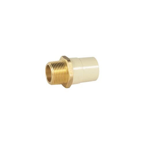 45106 - Adaptador macho de CPVC 1" con inserto de latón, FOSET