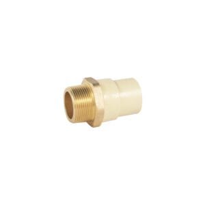 48959 - Adaptador macho de CPVC 1-1/4" con inserto de latón, FOSET