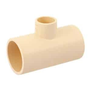 45074 - Tee reducida central de CPVC 1" x 1" x 1/2", Foset