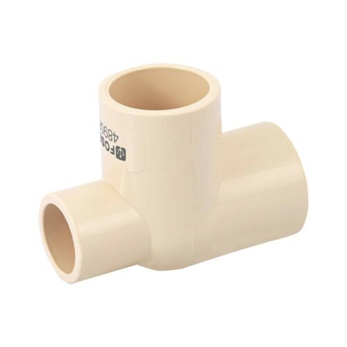 48908 - Tee reducida lateral de CPVC 3/4" x 1/2" x 3/4", Foset