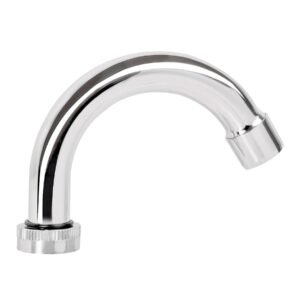 49377 - Cuello curvo para mezcladora de lavabo, cromo, Basic