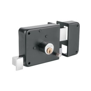 48369 - Cerradura sobreponer der instala-fácil, tradicional, negro