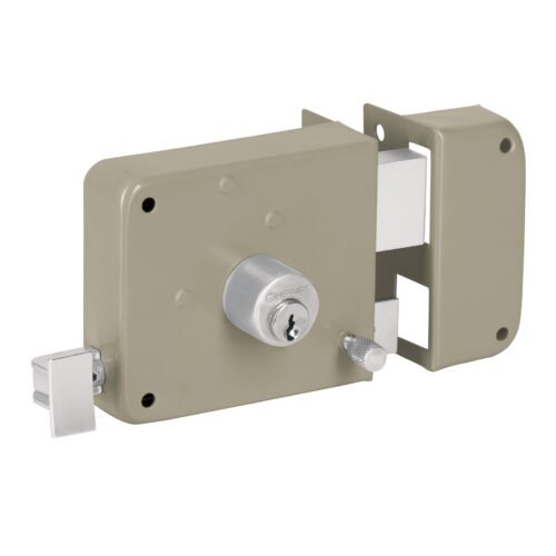 27047 - Cerradura sobreponer der instala-fácil, caja, HERMEX BASIC