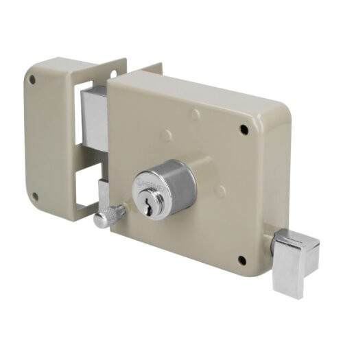 27046 - Cerradura sobreponer izq instala-fácil, caja, HERMEX BASIC