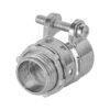 47340 - Conector recto 1/2" para tubo flexible metálico, Volteck