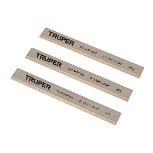 16919 - Cuchillas para canteadora CANT-6X-2, 3 pzs en caja, TRUPER