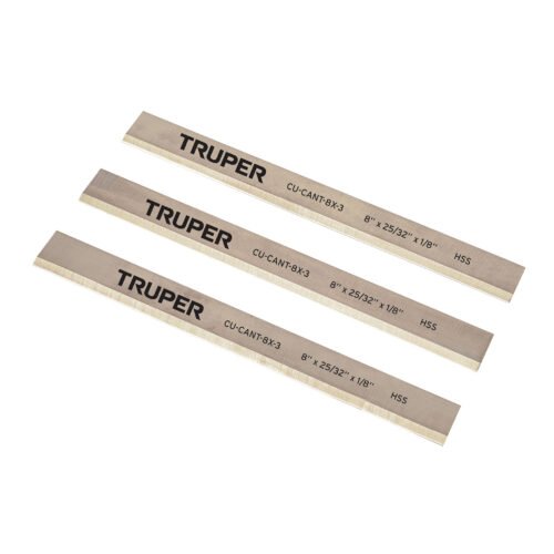 102161 - Cuchillas para canteadora CANT-8X, 3 pzs en caja, TRUPER