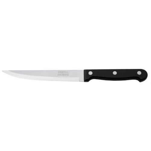 23093 - Cuchillo liso para asado 5" mango de plástico, Pretul