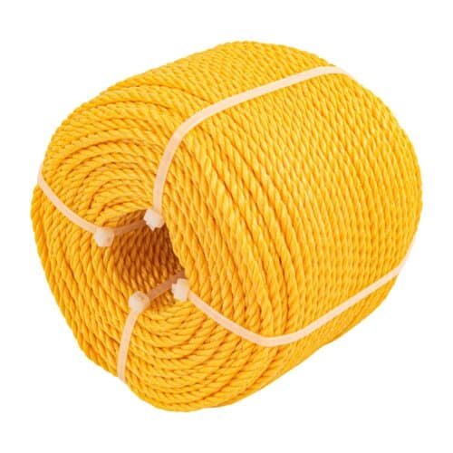 40092 - Metro de cuerda amarilla de polipropileno 4 mm, rollo 119m