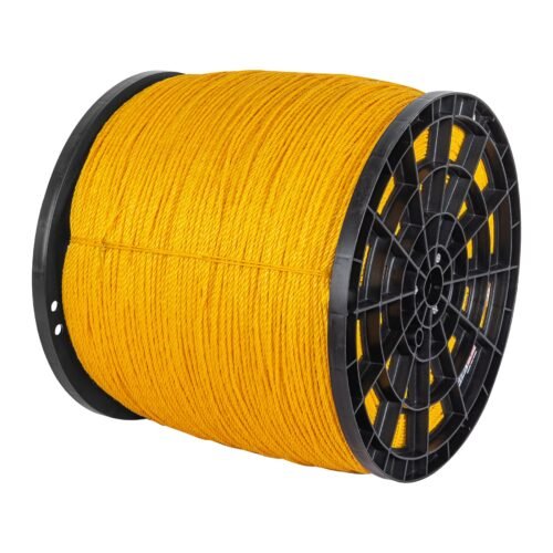 40174 - Metro de cuerda amarilla de polipropileno 4mm, carrete 2380m